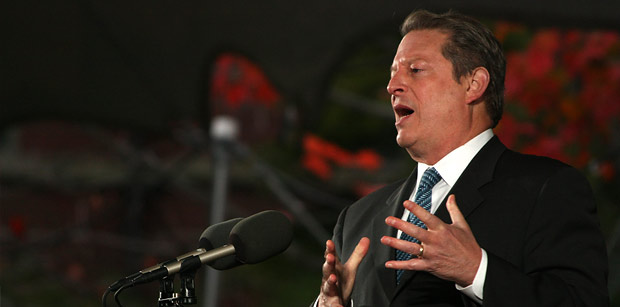 Al Gore during the Harvard Sustainability Celebration - 2008